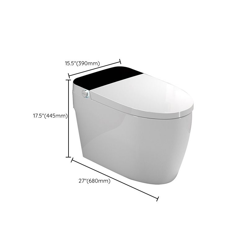 Ceramic Floor Standing Bidet Elongated Heated Seat Bidet in White Clearhalo 'Bathroom Remodel & Bathroom Fixtures' 'Bidets' 'Home Improvement' 'home_improvement' 'home_improvement_bidets' 'Toilets & Bidets' 1200x1200_20ba965a-7f99-4653-b332-82330e9a15ee