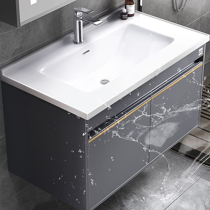 Modern Wall Mount Sink Vanity Wood Bathroom Sink Vanity with Mirror Clearhalo 'Bathroom Remodel & Bathroom Fixtures' 'Bathroom Vanities' 'bathroom_vanities' 'Home Improvement' 'home_improvement' 'home_improvement_bathroom_vanities' 1200x1200_20ec8dd7-2d53-43ce-b570-de5532242c2b