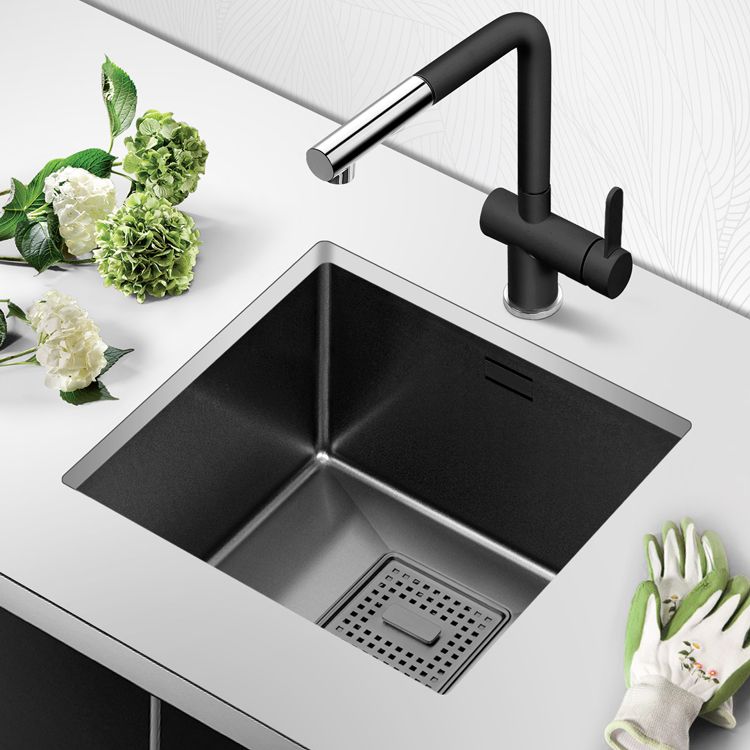 Contemporary Style Kitchen Sink Stainless Steel Overflow Hole Design Kitchen Sink Clearhalo 'Home Improvement' 'home_improvement' 'home_improvement_kitchen_sinks' 'Kitchen Remodel & Kitchen Fixtures' 'Kitchen Sinks & Faucet Components' 'Kitchen Sinks' 'kitchen_sinks' 1200x1200_20ff81b3-db36-49b6-aa01-7569c70d79e3