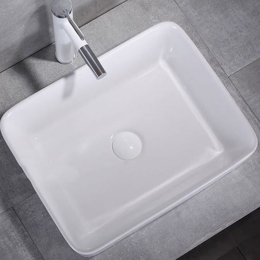 Contemporary Trough Sink Porcelain Trough Bathroom Sink with Faucet Included Clearhalo 'Bathroom Remodel & Bathroom Fixtures' 'Bathroom Sinks & Faucet Components' 'Bathroom Sinks' 'bathroom_sink' 'Home Improvement' 'home_improvement' 'home_improvement_bathroom_sink' 1200x1200_21009c8b-db65-4d56-89f3-1806a4866a72