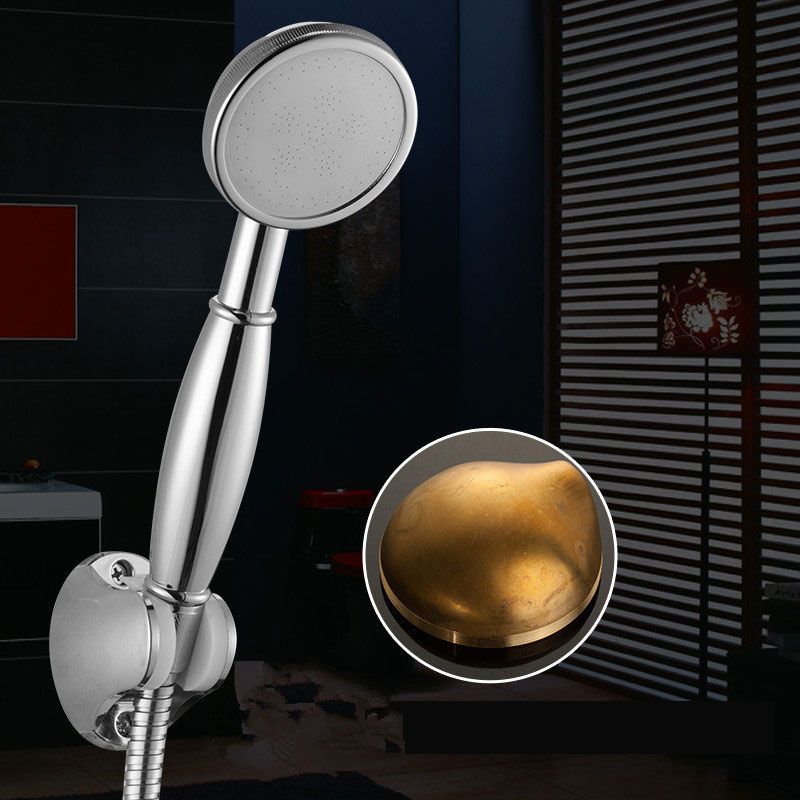 Contemporary Shower Head Metal Handheld Shower Head with Adjustable Water Flow Clearhalo 'Bathroom Remodel & Bathroom Fixtures' 'Home Improvement' 'home_improvement' 'home_improvement_shower_heads' 'Shower Heads' 'shower_heads' 'Showers & Bathtubs Plumbing' 'Showers & Bathtubs' 1200x1200_21038396-b051-4ac1-b9e5-3f13bb931bfe