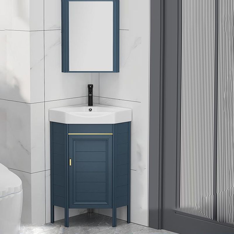 Gorgeous Sink Cabinet Blue Tone Free-standing Corner Bathroom Vanity Clearhalo 'Bathroom Remodel & Bathroom Fixtures' 'Bathroom Vanities' 'bathroom_vanities' 'Home Improvement' 'home_improvement' 'home_improvement_bathroom_vanities' 1200x1200_21169b5f-72c0-4be5-a9da-7eef94b764ff
