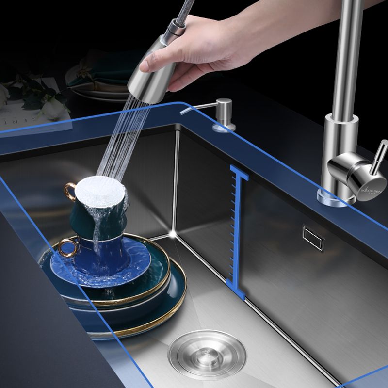Single Bowl Kitchen Sink Stainless Steel Kitchen Sink with Drain Assembly Clearhalo 'Home Improvement' 'home_improvement' 'home_improvement_kitchen_sinks' 'Kitchen Remodel & Kitchen Fixtures' 'Kitchen Sinks & Faucet Components' 'Kitchen Sinks' 'kitchen_sinks' 1200x1200_21182ad0-ea88-4295-9b85-b607ec3ae558