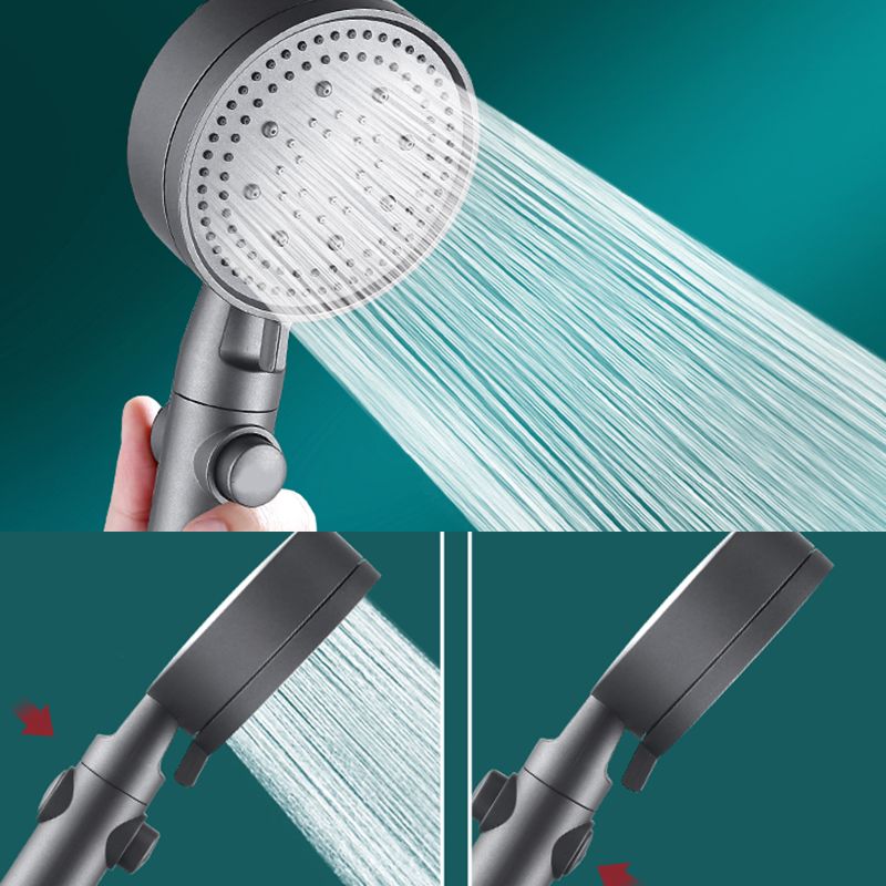 Contemporary Round Hand Shower Adjustable Spray Pattern Wall-Mount Showerhead Clearhalo 'Bathroom Remodel & Bathroom Fixtures' 'Home Improvement' 'home_improvement' 'home_improvement_shower_heads' 'Shower Heads' 'shower_heads' 'Showers & Bathtubs Plumbing' 'Showers & Bathtubs' 1200x1200_2174d734-85b8-4551-adf8-409c84a479ca
