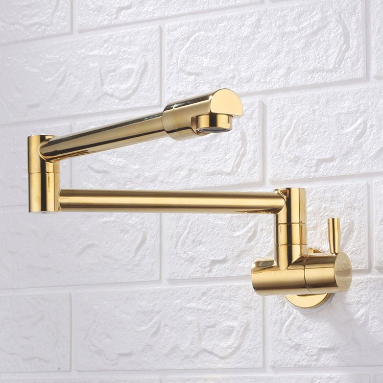 Modern Kitchen Sink Faucet Brass Lever Handles Pot Filler Kitchen Faucet Clearhalo 'Home Improvement' 'home_improvement' 'home_improvement_kitchen_faucets' 'Kitchen Faucets' 'Kitchen Remodel & Kitchen Fixtures' 'Kitchen Sinks & Faucet Components' 'kitchen_faucets' 1200x1200_219c328f-2319-4883-822d-a8ad20fb2706
