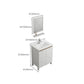 Modern White Metal Base Vanity Single Freestanding Rectangular Sink Vanity Clearhalo 'Bathroom Remodel & Bathroom Fixtures' 'Bathroom Vanities' 'bathroom_vanities' 'Home Improvement' 'home_improvement' 'home_improvement_bathroom_vanities' 1200x1200_21b0cd9a-d0db-42cd-822a-af03bd5db136