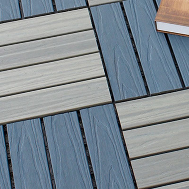 12" X 12"4-Slat Square PVC Flooring Tiles Interlocking Installation Floor Board Tiles Clearhalo 'Home Improvement' 'home_improvement' 'home_improvement_outdoor_deck_tiles_planks' 'Outdoor Deck Tiles & Planks' 'Outdoor Flooring & Tile' 'Outdoor Remodel' 'outdoor_deck_tiles_planks' 1200x1200_21d6b421-ff1b-4a6e-8412-ac42f5022c61
