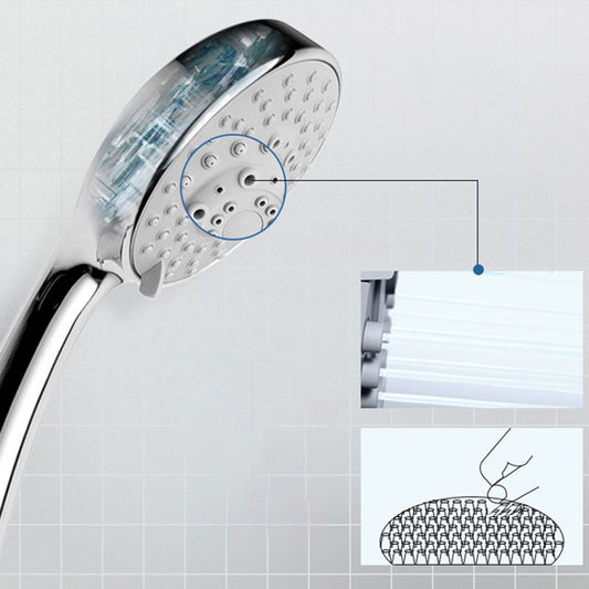 Contemporary Shower Head Round Handheld Shower Head in Bathroom Clearhalo 'Bathroom Remodel & Bathroom Fixtures' 'Home Improvement' 'home_improvement' 'home_improvement_shower_heads' 'Shower Heads' 'shower_heads' 'Showers & Bathtubs Plumbing' 'Showers & Bathtubs' 1200x1200_21d810a6-d753-4ff7-a479-5e2986ea7d01