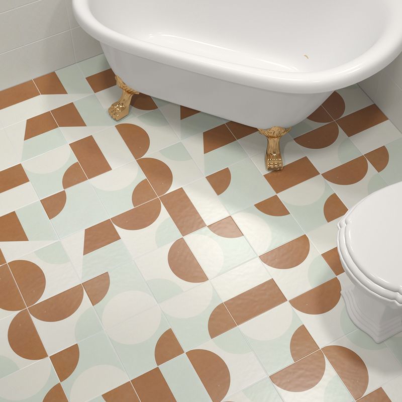 Ceramic Floor and Wall Tile Square Shape Floor and Wall Tile for Bathroom Clearhalo 'Floor Tiles & Wall Tiles' 'floor_tiles_wall_tiles' 'Flooring 'Home Improvement' 'home_improvement' 'home_improvement_floor_tiles_wall_tiles' Walls and Ceiling' 1200x1200_21eb1b8c-cf7d-426b-bc48-cdb41904b900