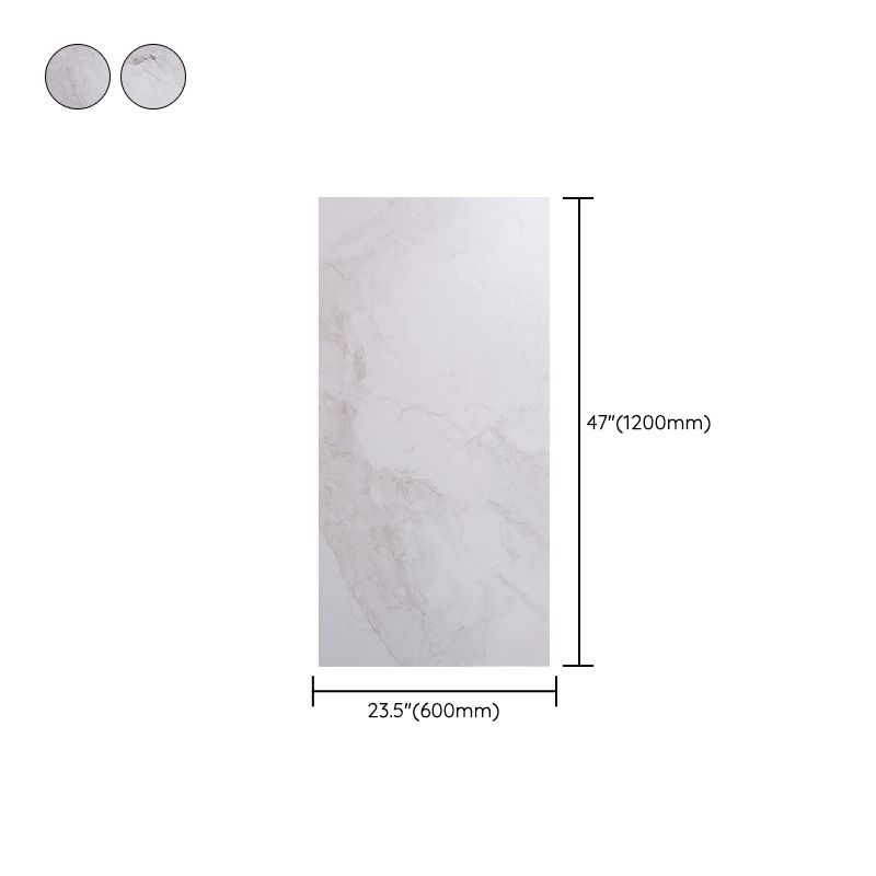 Rectangle White Singular Tile Marble Floor and Wall for Bathroom Clearhalo 'Floor Tiles & Wall Tiles' 'floor_tiles_wall_tiles' 'Flooring 'Home Improvement' 'home_improvement' 'home_improvement_floor_tiles_wall_tiles' Walls and Ceiling' 1200x1200_21f1c4cc-6a38-4044-b715-d1e4d89db731