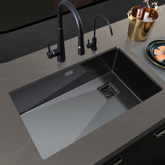 Classic Kitchen Sink Stainless Steel 1 Holes Kitchen Sink with Drain Strainer Kit Clearhalo 'Home Improvement' 'home_improvement' 'home_improvement_kitchen_sinks' 'Kitchen Remodel & Kitchen Fixtures' 'Kitchen Sinks & Faucet Components' 'Kitchen Sinks' 'kitchen_sinks' 1200x1200_22277b61-3653-4825-976b-39d771331169