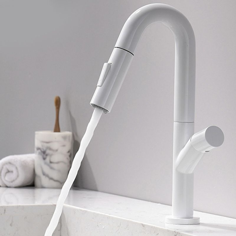 Knob Handle Pull Faucet Brass Deck Mounted Bathroom Sink Faucet Clearhalo 'Bathroom Remodel & Bathroom Fixtures' 'Bathroom Sink Faucets' 'Bathroom Sinks & Faucet Components' 'bathroom_sink_faucets' 'Home Improvement' 'home_improvement' 'home_improvement_bathroom_sink_faucets' 1200x1200_222e3c2a-9646-480e-b6e2-2c8a9627a1cd