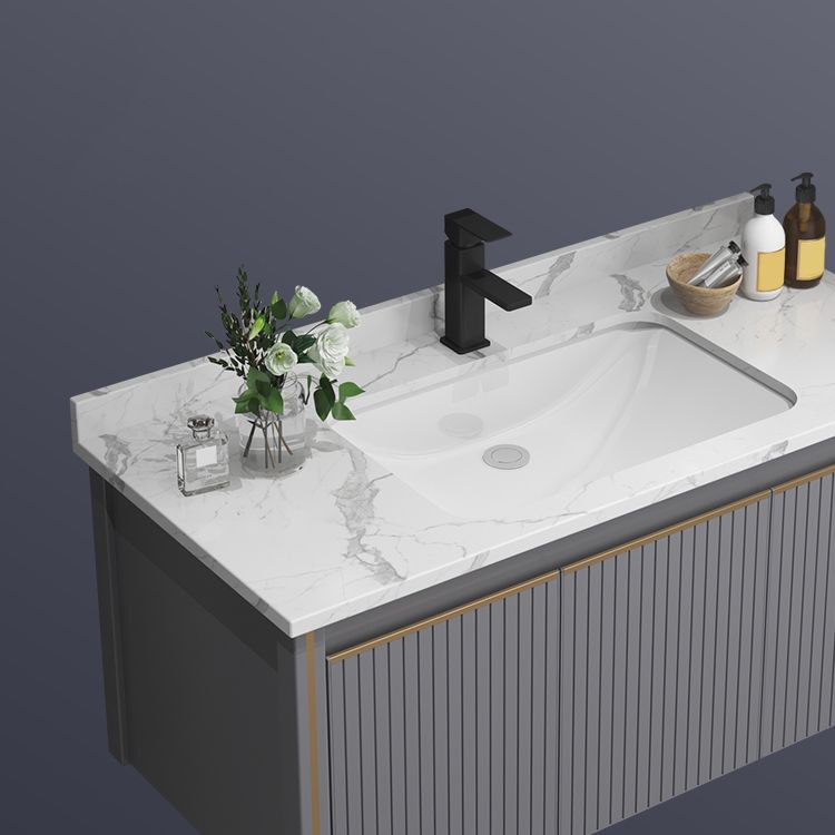 Wall Mount Bathroom Vanity Set Modern Faucet Included Bathroom Sink Vanity Clearhalo 'Bathroom Remodel & Bathroom Fixtures' 'Bathroom Vanities' 'bathroom_vanities' 'Home Improvement' 'home_improvement' 'home_improvement_bathroom_vanities' 1200x1200_222f11cc-7ce3-4cc9-9f68-9f496d5d8f64