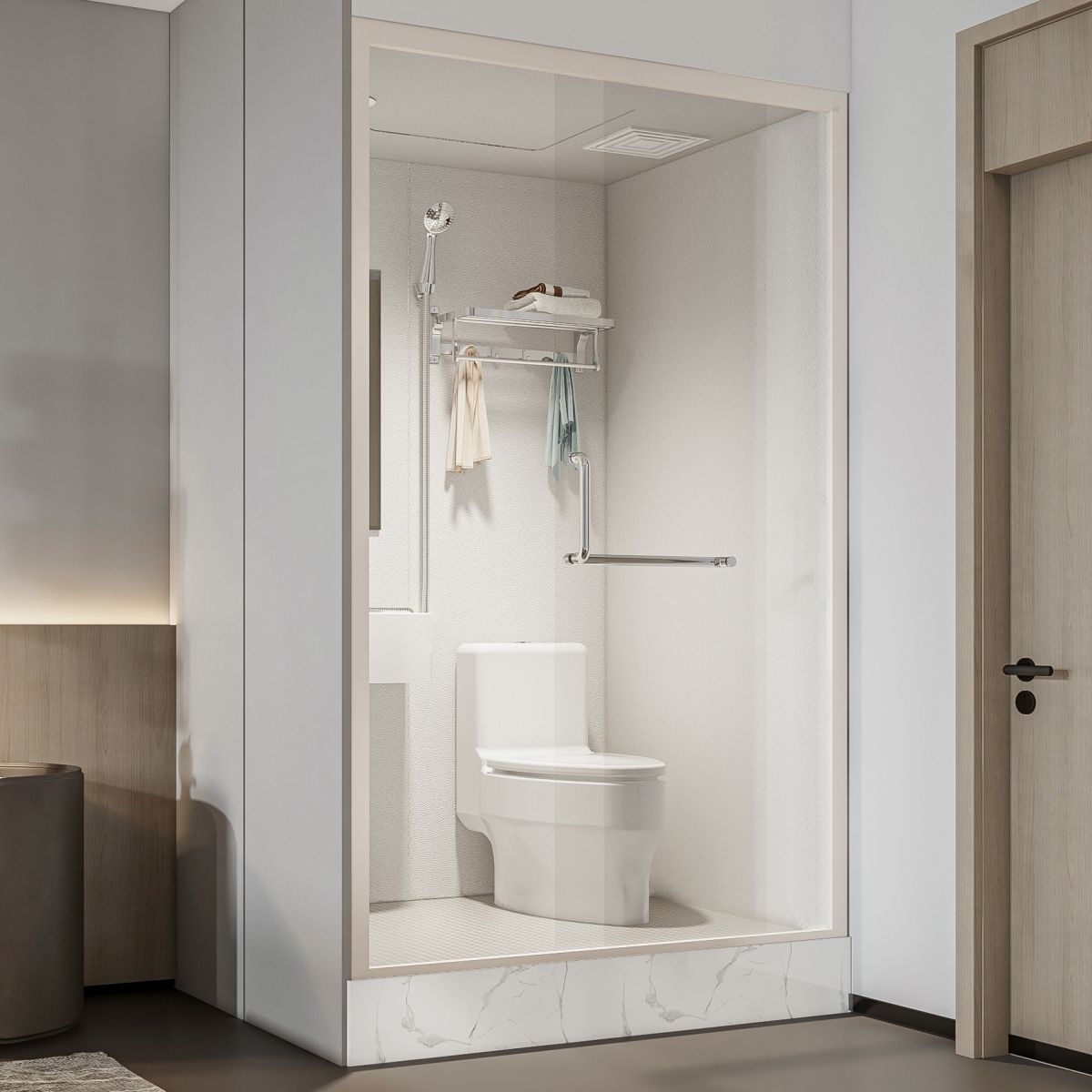 Home Shower Stall Rectangle Shower Stall with Faucet and Rain Shower Clearhalo 'Bathroom Remodel & Bathroom Fixtures' 'Home Improvement' 'home_improvement' 'home_improvement_shower_stalls_enclosures' 'Shower Stalls & Enclosures' 'shower_stalls_enclosures' 'Showers & Bathtubs' 1200x1200_223247b5-e2f0-44c2-8fd8-1375867eeec3