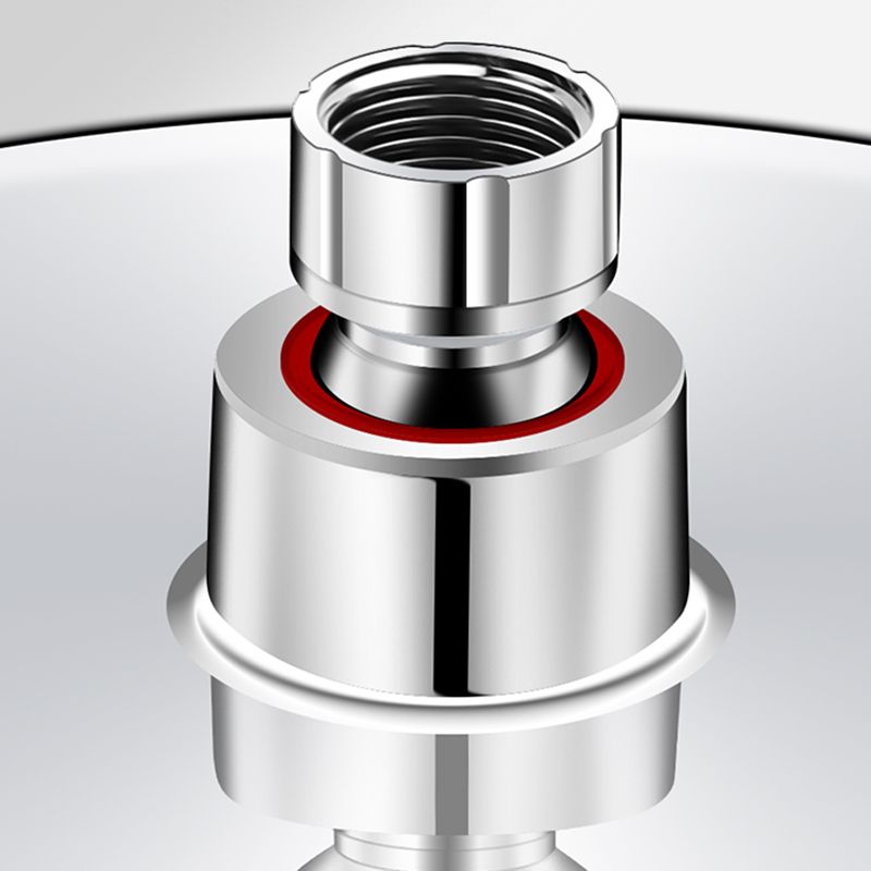 Contemporary Shower Head Combo Rain Fall Chrome Wall-Mount Shower Head Clearhalo 'Bathroom Remodel & Bathroom Fixtures' 'Home Improvement' 'home_improvement' 'home_improvement_shower_heads' 'Shower Heads' 'shower_heads' 'Showers & Bathtubs Plumbing' 'Showers & Bathtubs' 1200x1200_2232e6df-f523-4c7e-961f-78b10878f9cc