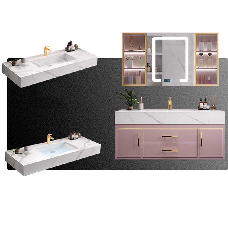 Modern Style Bathroom Vanity Set Solid Wood Bathroom Vanity Set Clearhalo 'Bathroom Remodel & Bathroom Fixtures' 'Bathroom Vanities' 'bathroom_vanities' 'Home Improvement' 'home_improvement' 'home_improvement_bathroom_vanities' 1200x1200_2233179a-1346-42af-bf8c-b77a357cd606
