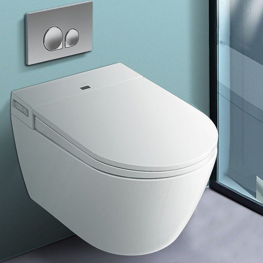 Contemporary Electronic Elongated Toilet with Heated Seat Wall Mounted Bidet Clearhalo 'Bathroom Remodel & Bathroom Fixtures' 'Bidets' 'Home Improvement' 'home_improvement' 'home_improvement_bidets' 'Toilets & Bidets' 1200x1200_223e673e-4e02-4237-adf2-4bf7ccd05dd6