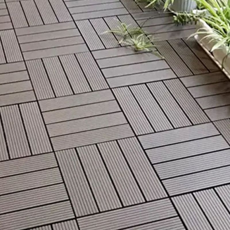 Deck Plank Interlocking Wood Flooring Tiles Garden Outdoor Flooring Clearhalo 'Home Improvement' 'home_improvement' 'home_improvement_outdoor_deck_tiles_planks' 'Outdoor Deck Tiles & Planks' 'Outdoor Flooring & Tile' 'Outdoor Remodel' 'outdoor_deck_tiles_planks' 1200x1200_2246f211-5e9b-4945-b127-f7b4dc702b4c