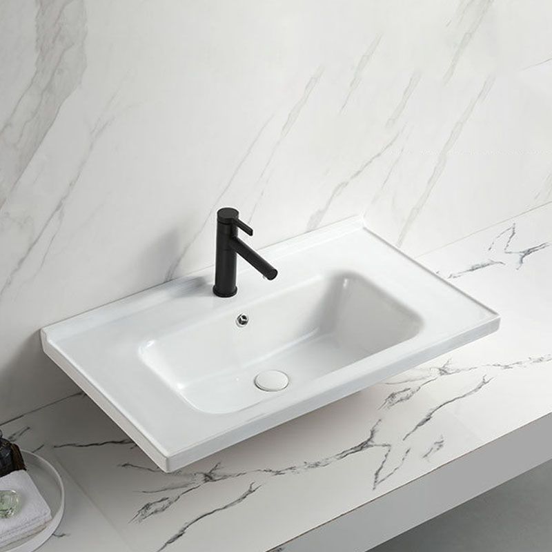 Modern Vessel Sink Rectangular Porcelain Drop-in Bathroom Sink(Not Included Faucet) Clearhalo 'Bathroom Remodel & Bathroom Fixtures' 'Bathroom Sinks & Faucet Components' 'Bathroom Sinks' 'bathroom_sink' 'Home Improvement' 'home_improvement' 'home_improvement_bathroom_sink' 1200x1200_22605db1-7683-4a7b-84d3-74d6710c9637