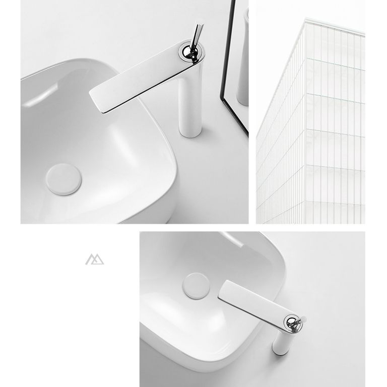 Modern Style Bathroom Sink Faucet with 1-Handle Brass Sink Faucet Clearhalo 'Bathroom Remodel & Bathroom Fixtures' 'Bathroom Sink Faucets' 'Bathroom Sinks & Faucet Components' 'bathroom_sink_faucets' 'Home Improvement' 'home_improvement' 'home_improvement_bathroom_sink_faucets' 1200x1200_22af2c0d-530f-459c-9c85-61bc72023173