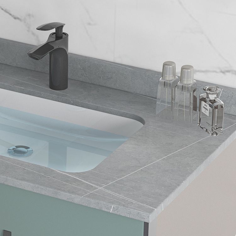 Metal Base Sink Vanity Modern Wall Mount Gray Single-Sink Rectangular Vanity Set Clearhalo 'Bathroom Remodel & Bathroom Fixtures' 'Bathroom Vanities' 'bathroom_vanities' 'Home Improvement' 'home_improvement' 'home_improvement_bathroom_vanities' 1200x1200_22ba644a-6fce-47e0-993d-45bb3a6886e5