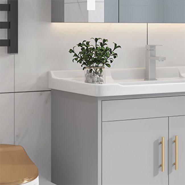 Glam Bathroom Sink Vanity Wall Mount Bathroom Vanity with Mirror Clearhalo 'Bathroom Remodel & Bathroom Fixtures' 'Bathroom Vanities' 'bathroom_vanities' 'Home Improvement' 'home_improvement' 'home_improvement_bathroom_vanities' 1200x1200_22bb4552-9595-4088-9fab-93babac4316a