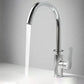 Modern Kitchen Faucet Brass Lever Handles Swivel Spout Bar Prep Kitchen Faucet Clearhalo 'Home Improvement' 'home_improvement' 'home_improvement_kitchen_faucets' 'Kitchen Faucets' 'Kitchen Remodel & Kitchen Fixtures' 'Kitchen Sinks & Faucet Components' 'kitchen_faucets' 1200x1200_22bf4f7c-6d9c-4e3a-91a7-544dcc61f8f1