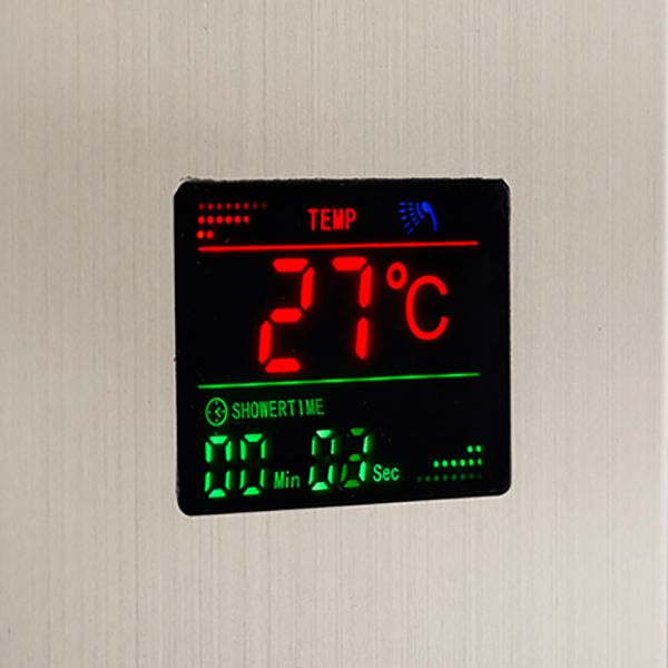 Shower Set Shower Screen Intelligent Digital Display Bathroom Shower Head Clearhalo 'Bathroom Remodel & Bathroom Fixtures' 'Home Improvement' 'home_improvement' 'home_improvement_shower_faucets' 'Shower Faucets & Systems' 'shower_faucets' 'Showers & Bathtubs Plumbing' 'Showers & Bathtubs' 1200x1200_22c2500d-bed3-4888-a4f8-29e9919d4d6f