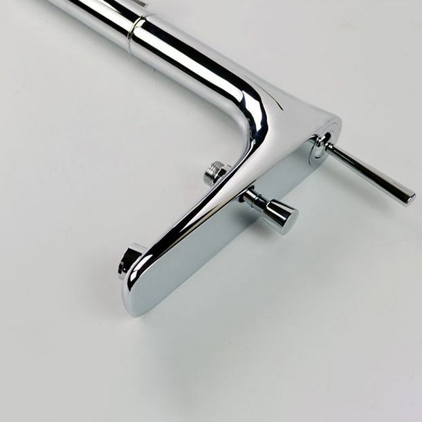 Floor Mounted Freestanding Tub Filler Single Handle Freestanding Faucet with Hose Clearhalo 'Bathroom Remodel & Bathroom Fixtures' 'Bathtub Faucets' 'bathtub_faucets' 'Home Improvement' 'home_improvement' 'home_improvement_bathtub_faucets' 1200x1200_22d80d05-f983-47ae-af2a-8d66f70b1cce