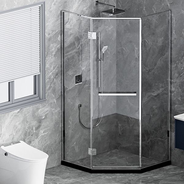 Semi Frameless Tempered Glass Shower Door Hinged Shower Door Clearhalo 'Bathroom Remodel & Bathroom Fixtures' 'Home Improvement' 'home_improvement' 'home_improvement_shower_tub_doors' 'Shower and Tub Doors' 'shower_tub_doors' 'Showers & Bathtubs' 1200x1200_22de669b-cd76-4888-8db0-1208b883fc22