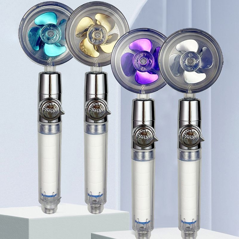 Modern Style Shower Head Wall-mounted Plastic Handheld Shower Head Clearhalo 'Bathroom Remodel & Bathroom Fixtures' 'Home Improvement' 'home_improvement' 'home_improvement_shower_heads' 'Shower Heads' 'shower_heads' 'Showers & Bathtubs Plumbing' 'Showers & Bathtubs' 1200x1200_22f04428-f0a4-4093-bb2d-8c40d9ef0023