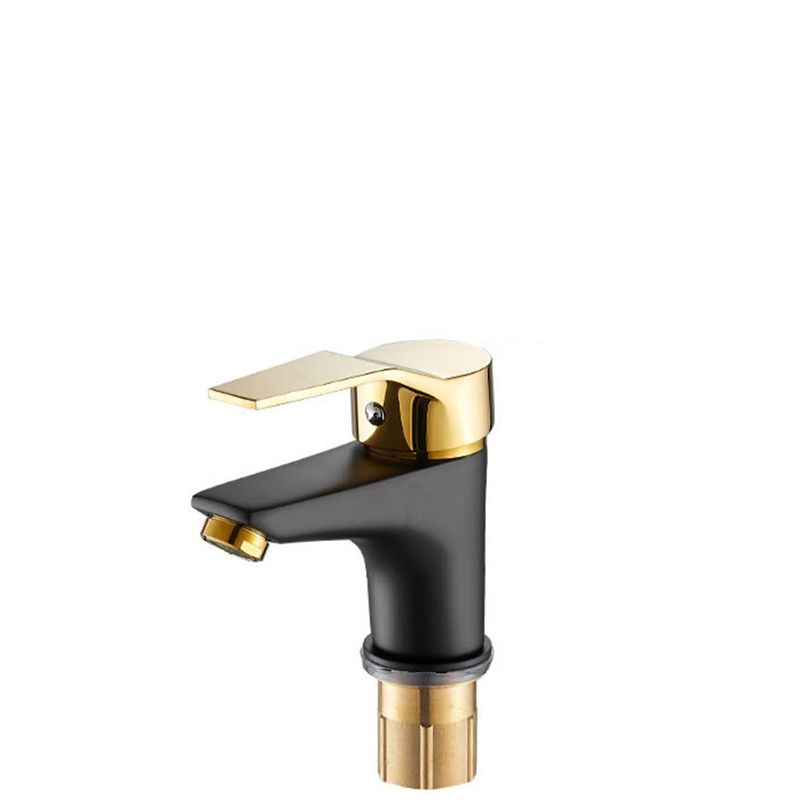 Black-Gold Vessel Sink Faucet Lever Handle Low Arc Vessel Faucet Clearhalo 'Bathroom Remodel & Bathroom Fixtures' 'Bathroom Sink Faucets' 'Bathroom Sinks & Faucet Components' 'bathroom_sink_faucets' 'Home Improvement' 'home_improvement' 'home_improvement_bathroom_sink_faucets' 1200x1200_22f073b7-867a-4967-b929-b7fcdb26dfd9