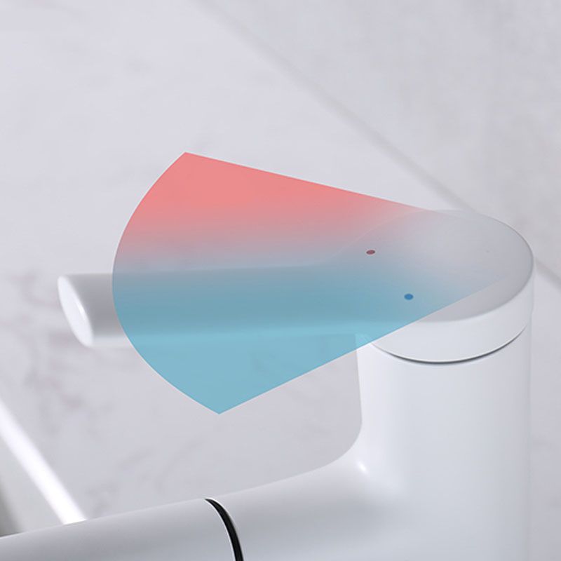 Contemporary Single Handle Faucet Pull-out Sink Faucet with Lever Handle Clearhalo 'Bathroom Remodel & Bathroom Fixtures' 'Bathroom Sink Faucets' 'Bathroom Sinks & Faucet Components' 'bathroom_sink_faucets' 'Home Improvement' 'home_improvement' 'home_improvement_bathroom_sink_faucets' 1200x1200_22f2c450-0079-42c4-961c-1fee64ea206b