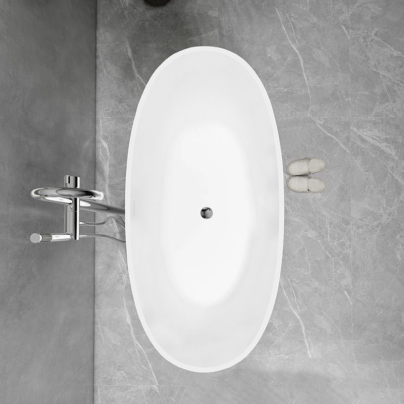 Antique Finish Oval Bathtub Freestanding Soaking Modern Bath Tub Clearhalo 'Bathroom Remodel & Bathroom Fixtures' 'Bathtubs' 'Home Improvement' 'home_improvement' 'home_improvement_bathtubs' 'Showers & Bathtubs' 1200x1200_22f4368e-4fd8-48f0-86d9-e16b1b3f5e3b