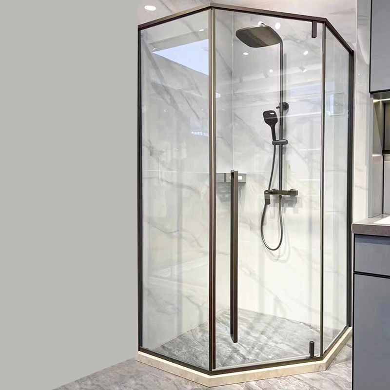Tempered Framed Shower Bath Door Clear Scratch Resistant Shower Doors Clearhalo 'Bathroom Remodel & Bathroom Fixtures' 'Home Improvement' 'home_improvement' 'home_improvement_shower_tub_doors' 'Shower and Tub Doors' 'shower_tub_doors' 'Showers & Bathtubs' 1200x1200_23125cff-66ea-4fe7-aaec-789dbbd9420c