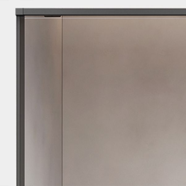 Black and Silver Shower Bath Door Framed Double Sliding Shower Bath Door Clearhalo 'Bathroom Remodel & Bathroom Fixtures' 'Home Improvement' 'home_improvement' 'home_improvement_shower_tub_doors' 'Shower and Tub Doors' 'shower_tub_doors' 'Showers & Bathtubs' 1200x1200_232721bc-e1a0-49cc-9f77-68fbe07b3f90