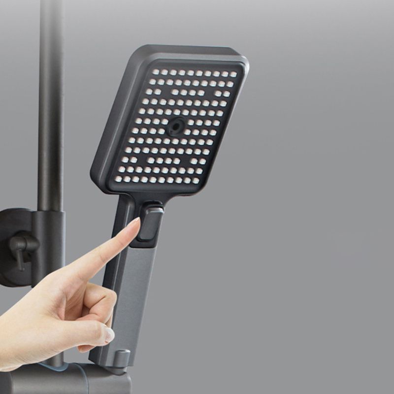 Contemporary Shower System Wall Mounted Shower System with Hand Shower Clearhalo 'Bathroom Remodel & Bathroom Fixtures' 'Home Improvement' 'home_improvement' 'home_improvement_shower_faucets' 'Shower Faucets & Systems' 'shower_faucets' 'Showers & Bathtubs Plumbing' 'Showers & Bathtubs' 1200x1200_234375ea-965b-46f3-ae21-1c06bf2c1192