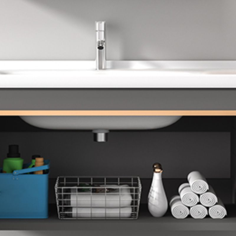 Wall Mount Bathroom Sink Vanity Glam Faucet Included Bathroom Vanity Clearhalo 'Bathroom Remodel & Bathroom Fixtures' 'Bathroom Vanities' 'bathroom_vanities' 'Home Improvement' 'home_improvement' 'home_improvement_bathroom_vanities' 1200x1200_2343b2db-7978-4f7f-a236-189ce1b322ff