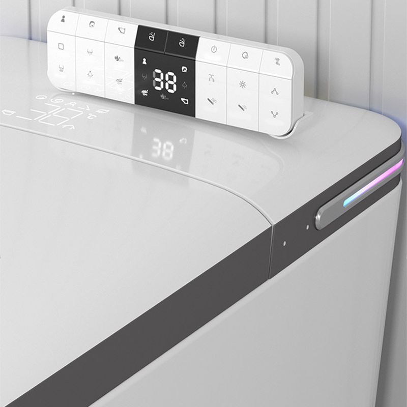 Ceramic Antimicrobial Floor Mount Bidet with Warm Air Dryer - 16.14" W Clearhalo 'Bathroom Remodel & Bathroom Fixtures' 'Bidets' 'Home Improvement' 'home_improvement' 'home_improvement_bidets' 'Toilets & Bidets' 1200x1200_2344f629-ea61-4fcd-b38f-650c940d7ee4