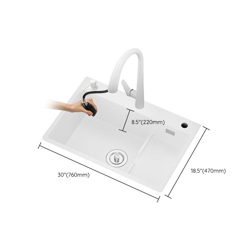 Modern Style Kitchen Sink Granite Kitchen Sink with Drain Assembly Clearhalo 'Home Improvement' 'home_improvement' 'home_improvement_kitchen_sinks' 'Kitchen Remodel & Kitchen Fixtures' 'Kitchen Sinks & Faucet Components' 'Kitchen Sinks' 'kitchen_sinks' 1200x1200_23638286-0b18-47a4-987f-be4e96fb71b8