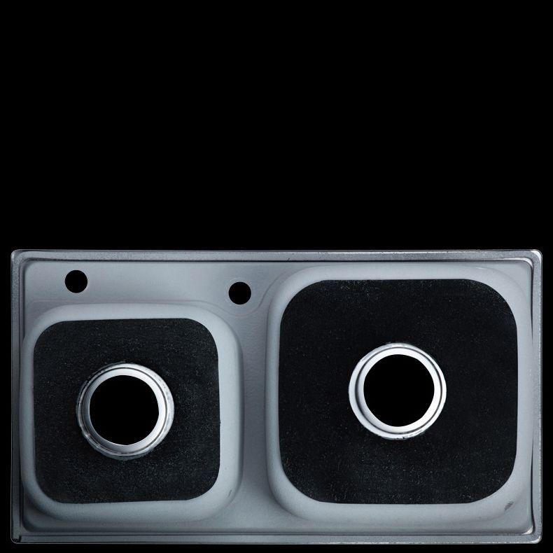 Contemporary Style Kitchen Sink Stainless Steel Kitchen Double Sink with Soundproofing Clearhalo 'Home Improvement' 'home_improvement' 'home_improvement_kitchen_sinks' 'Kitchen Remodel & Kitchen Fixtures' 'Kitchen Sinks & Faucet Components' 'Kitchen Sinks' 'kitchen_sinks' 1200x1200_237f892f-31ba-4eff-8ce8-de142fcc2455