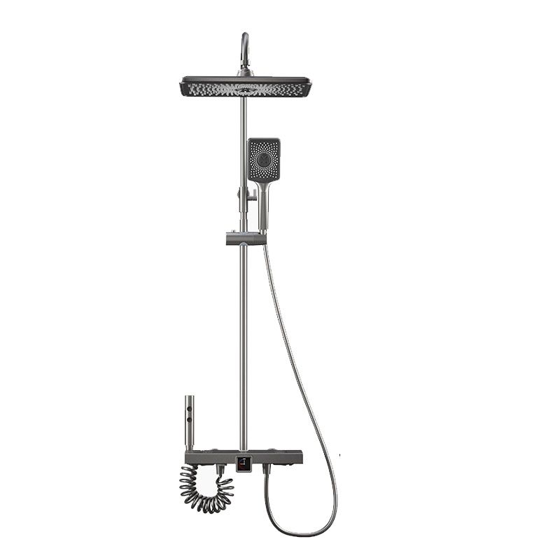 Modern Shower Trim Pure Color Slide Bar Included Shower Combo Clearhalo 'Bathroom Remodel & Bathroom Fixtures' 'Home Improvement' 'home_improvement' 'home_improvement_shower_faucets' 'Shower Faucets & Systems' 'shower_faucets' 'Showers & Bathtubs Plumbing' 'Showers & Bathtubs' 1200x1200_2390c899-bd89-4bea-82a7-f871a362127a