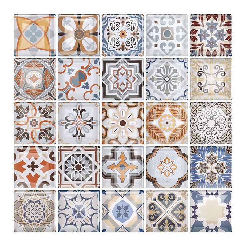 12"x 12" Resin Mosaic Tile Square Peel and Stick Tile for Backsplash & Wall Tile Clearhalo 'Flooring 'Home Improvement' 'home_improvement' 'home_improvement_peel_stick_blacksplash' 'Peel & Stick Backsplash Tile' 'peel_stick_blacksplash' 'Walls & Ceilings' Walls and Ceiling' 1200x1200_23b05573-1510-4464-9b74-c7d7bd2bc349