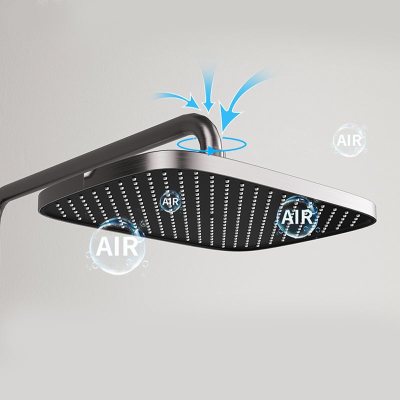 Modern Shower Head Combo Brass Swivel Slide Bar Included Wall Mounted Shower System Clearhalo 'Bathroom Remodel & Bathroom Fixtures' 'Home Improvement' 'home_improvement' 'home_improvement_shower_faucets' 'Shower Faucets & Systems' 'shower_faucets' 'Showers & Bathtubs Plumbing' 'Showers & Bathtubs' 1200x1200_23b3cd64-273c-4010-911f-899d126bbce9