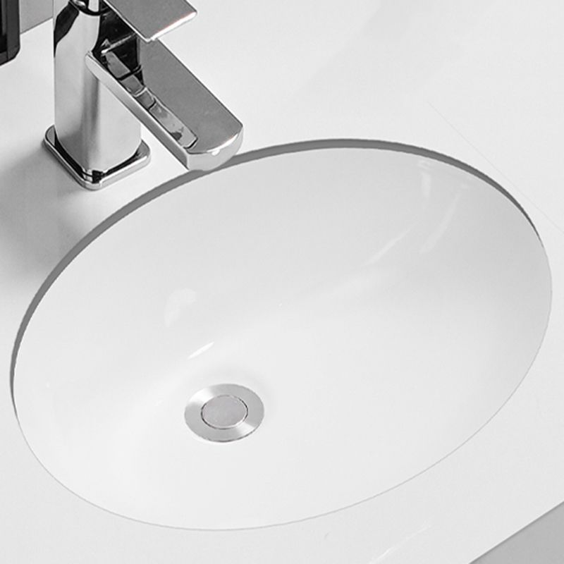 Modern Oval Wash Stand Ceramic Metal Undermount Bathroom Sink Clearhalo 'Bathroom Remodel & Bathroom Fixtures' 'Bathroom Sinks & Faucet Components' 'Bathroom Sinks' 'bathroom_sink' 'Home Improvement' 'home_improvement' 'home_improvement_bathroom_sink' 1200x1200_23b67b36-a415-49b6-8285-e0d227b45d4b