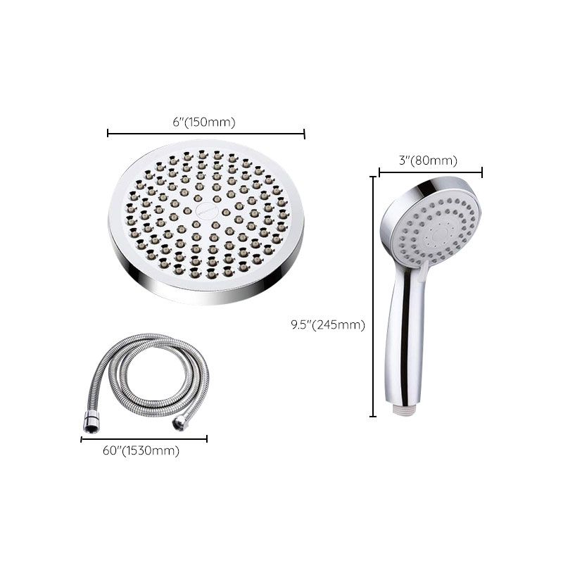 4-Setting Silver Shower Set Concealed Wall-Mount Bracket Tee with Socket Clearhalo 'Bathroom Remodel & Bathroom Fixtures' 'Home Improvement' 'home_improvement' 'home_improvement_shower_heads' 'Shower Heads' 'shower_heads' 'Showers & Bathtubs Plumbing' 'Showers & Bathtubs' 1200x1200_23b93c1b-9817-4ddc-9544-3a993263602c