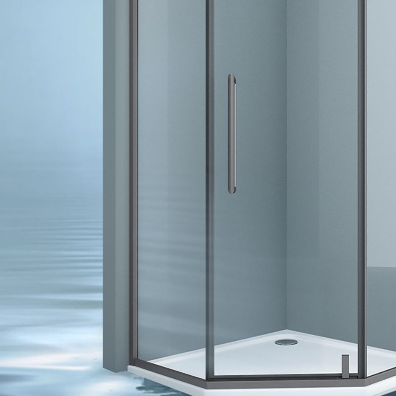 304 Stainless Steel Frame Shower Enclosure Neo-Angle Tempered Glass Shower Stall Clearhalo 'Bathroom Remodel & Bathroom Fixtures' 'Home Improvement' 'home_improvement' 'home_improvement_shower_stalls_enclosures' 'Shower Stalls & Enclosures' 'shower_stalls_enclosures' 'Showers & Bathtubs' 1200x1200_23b9555a-b6d4-453f-83c9-b068c9871cbd