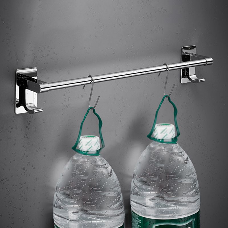 Polished Chrome Bathroom Accessory Set Modern Bath Shelf Anti-rust Clearhalo 'Bathroom Hardware Sets' 'Bathroom Hardware' 'Bathroom Remodel & Bathroom Fixtures' 'bathroom_hardware_sets' 'Home Improvement' 'home_improvement' 'home_improvement_bathroom_hardware_sets' 1200x1200_23bdd0b6-35a6-4287-8e33-2eb8dd2e8ce4