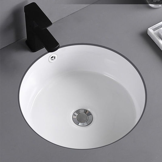 Traditional Undermount Vanity Sink Round Porcelain with Overflow Basin Sink Clearhalo 'Bathroom Remodel & Bathroom Fixtures' 'Bathroom Sinks & Faucet Components' 'Bathroom Sinks' 'bathroom_sink' 'Home Improvement' 'home_improvement' 'home_improvement_bathroom_sink' 1200x1200_23bee95e-e259-4a2c-a561-33f89ebfa03a