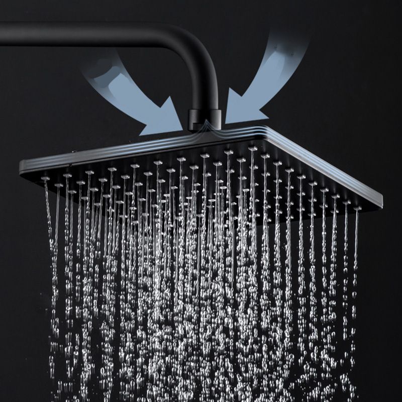 Contemporary Style Shower Head Plastic Fixed Shower Head with Shape of Round and Square Clearhalo 'Bathroom Remodel & Bathroom Fixtures' 'Home Improvement' 'home_improvement' 'home_improvement_shower_heads' 'Shower Heads' 'shower_heads' 'Showers & Bathtubs Plumbing' 'Showers & Bathtubs' 1200x1200_23f6e22c-12f3-4844-845c-83f421d0c043